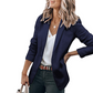 🧥🌸LAST DAY SALE 70% OFF!✨Women's Casual Blazer Fitted Long Sleeve Work Office Suit Jacket with Flap Pockets
