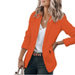 🧥🌸LAST DAY SALE 70% OFF!✨Women's Casual Blazer Fitted Long Sleeve Work Office Suit Jacket with Flap Pockets
