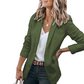 🧥🌸LAST DAY SALE 70% OFF!✨Women's Casual Blazer Fitted Long Sleeve Work Office Suit Jacket with Flap Pockets