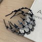🎁New Arrival 50% OFF💥Wavy Crystal Headband Set - Lightweight Non-Slip Girly Feminine Hair Accessory, Sparkling Crystal-Accented Wave-Shape Band