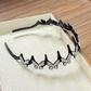 🎁New Arrival 50% OFF💥Wavy Crystal Headband Set - Lightweight Non-Slip Girly Feminine Hair Accessory, Sparkling Crystal-Accented Wave-Shape Band