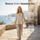 💗LAST DAY SALE 60% OFF⚡50K+ SOLD💕Women’s Cotton-linen Short-sleeved Top and Loose-fit Trousers Summer Set