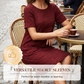 ⌛Limited-time 50% off-Women's Round Neck Textured Knee-Length Dress 👗