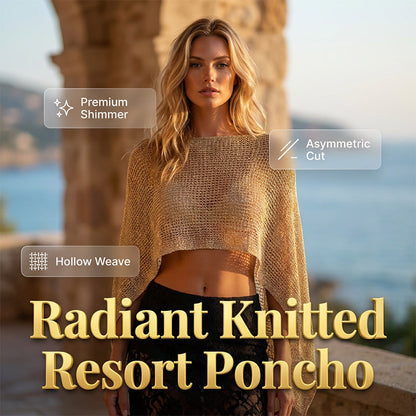 🎁2026 New Arrivals 46% OFF💥🥳HOT SALE🥳Women's Hollow Out Knit Shawl Poncho