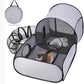 ✨️Last Day 50% OFF☀️PurrHaven™ Large Cat Tunnel – 3-Way Collapsible Play & Lounging Hideout 🐱🎪 Crinkle Sounds • Washable • Non-Toxic Fabric • Perfect for Multi-Cat Homes | Folds Flat for Storage!👍