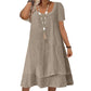 🌞❤️LAST DAY SALE 60% OFF⚡50K+ SOLD💕👗Loose Fit Short Sleeve Dress｜Women Casual Breathable Summer Sundress🏖️
