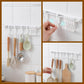 🥳2026 HOT SALE🥳💞50K+ SOLD!🧺🔧 50% OFF! Multifunctional Slide Rail Hook – Punch‑free installation, adjustable hook spacing. Holds utensils, towels & robes – no wall damage! 🏠✨