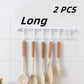 🥳2026 HOT SALE🥳💞50K+ SOLD!🧺🔧 50% OFF! Multifunctional Slide Rail Hook – Punch‑free installation, adjustable hook spacing. Holds utensils, towels & robes – no wall damage! 🏠✨