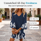 50% off 👗Women V Neck 3/4 Sleeve Floral Print Mini Dress Casual A-Line Tunic Dress
