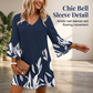 50% off 👗Women V Neck 3/4 Sleeve Floral Print Mini Dress Casual A-Line Tunic Dress