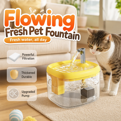 🎁🔥Last day sale 50% OFF🔥Silent Pet Drinking Dispenser with Food-Grade PET Bowl