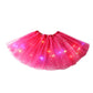 🏆 Last Day 50%OFF!🎁LED Light Up Sequin Tutu Skirt Star Mesh Princess Skirt for Girls and Adults