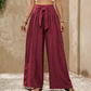 👖 LIMITED-TIME SALE ONLY ￡12.99! ✨ Women's High-Waist Wide-Leg Pants – Tie-Front, Flowy, Crinkle 🌬️