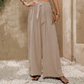 👖 LIMITED-TIME SALE ONLY ￡12.99! ✨ Women's High-Waist Wide-Leg Pants – Tie-Front, Flowy, Crinkle 🌬️
