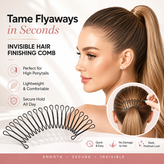 💞BUY 1 GET 1 FREE! ONLY £6.99 ! 💇‍♀️✨ Flexible Invisible Hair Comb—invisible, flexible, and non-slip—instantly creates a perfectly secure hold! 🌟