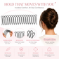 💞BUY 1 GET 1 FREE! ONLY £6.99 ! 💇‍♀️✨ Flexible Invisible Hair Comb—invisible, flexible, and non-slip—instantly creates a perfectly secure hold! 🌟