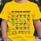 🔥🦖Summer Hot Sale - ONLY ￡7.99!!✨🎁Kids Dinosaur Alphabet Graphic T-Shirt