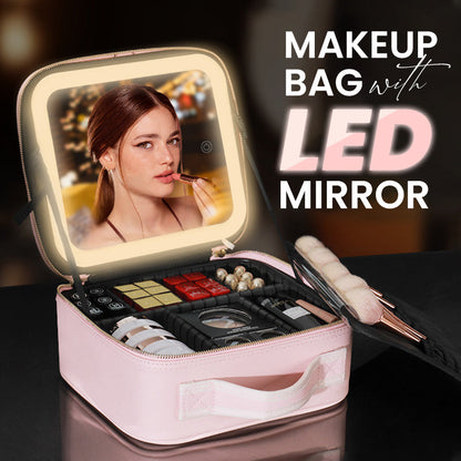🪞✨ 50% OFF! 💄Makeup Bag with LED Mirror – Perfect lighting anywhere.