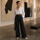 ⏳LAST DAY SALE ONLY ￡12.99!!🔥👖Women's Relaxed Fit Linen Blend Pants – Classic Straight Leg Trousers