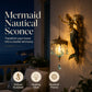 🕯️🌊 50% OFF!!🪸Antique Gold Coastal Mermaid Wall Light 🧜‍♀️✨ Hand-Painted Vintage Sconce for Indoors & Covered Outdoor Spaces 🏡🌊