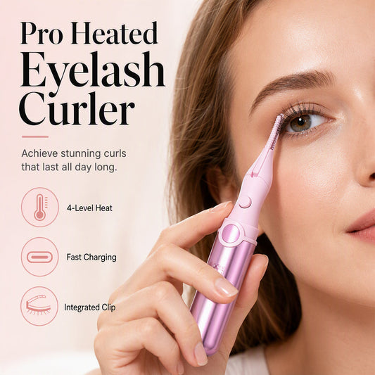 🔥💐Last Day Special Price £6.99‼️✨Rechargeable Heated Eyelash Curler | Get Long-Lasting Perfect Lash Curls Anytime🔋