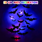 🎃Halloween ✨️Surprise 50% Off！🦇Best Atmosphere‑Boosting Decor！🎃Bats Descend On Your Home！🦇✨3D Bat LED Wall Light Decor