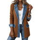 ⌛LAST DAY SALE 70% OFF🍂🔥Women’s Elegant Denim Spliced Ribbed Knit Coat