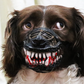🎃50% OFF NOW ! 🐶Halloween Realistic Spoof Pet Muzzle – Scary Bloody Fangs Dog Costume Muzzle, Adjustable Funny Cosplay Accessory for Halloween Party
