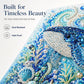 ❄️Surprise Price: ￡7.99 Today!!🐚3D Ocean Pearl Art DIY Kit – Glossy Painting Set with Sea Life, Pearls and Relief Texture