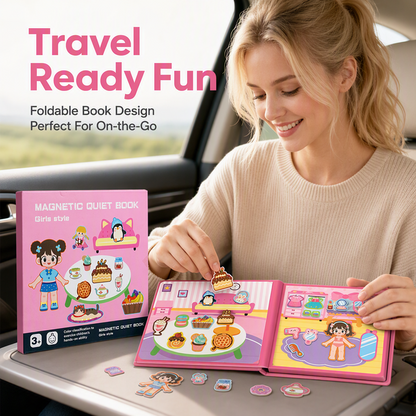 🔥Limited Time Sales - 52% OFF 🧲 Magnetic Puzzle Book for Kids – Reusable Travel Activity Toy ✈️ & Screen-Free Creative Play ✨