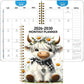 ⏰📅LAST DAY SALE ONLY￡7.99!!🐮Highland Cow 5-Year Monthly Planner – Long-Term Organisation & Goal Planning in One Place✨
