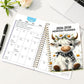 ⏰📅LAST DAY SALE ONLY￡7.99!!🐮Highland Cow 5-Year Monthly Planner – Long-Term Organisation & Goal Planning in One Place✨