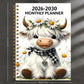 ⏰📅LAST DAY SALE ONLY￡7.99!!🐮Highland Cow 5-Year Monthly Planner – Long-Term Organisation & Goal Planning in One Place✨