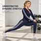 💃HOT SALE 60% OFF🍂 Women's Striped Zip-Up Hoodie & Pants Set – Effortless Comfort & Everyday Style