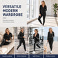💃HOT SALE 60% OFF🍂 Women's Striped Zip-Up Hoodie & Pants Set – Effortless Comfort & Everyday Style