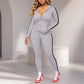 💃HOT SALE 60% OFF🍂 Women's Striped Zip-Up Hoodie & Pants Set – Effortless Comfort & Everyday Style