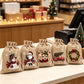 🎅 50% OFF NOW! 🎄 Christmas Drawstring Gift Bags – Santa, Snowman & Reindeer Prints, Reusable Holiday Treat Bags for Gifting & Party Favours