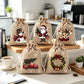 🎅 50% OFF NOW! 🎄 Christmas Drawstring Gift Bags – Santa, Snowman & Reindeer Prints, Reusable Holiday Treat Bags for Gifting & Party Favours