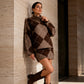 ⏳HOT SALE 60% OFF🍂✨ Women's Argyle Knit Sweater & Skirt Set – Elegant, Cosy & Effortlessly Chic