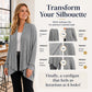⏳LAST DAY SALE ONLY ￡16.99!!🧶Women's Casual Draped Open Front Cardigan – Cosy, Flattering & Effortlessly Chic