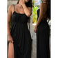 💗LAST DAY SALE 70% OFF⚡50K+ SOLD💕✨ Adjustable Drawstring, Effortless Flowy Drape | Women's Spaghetti-Strap Maxi Dress