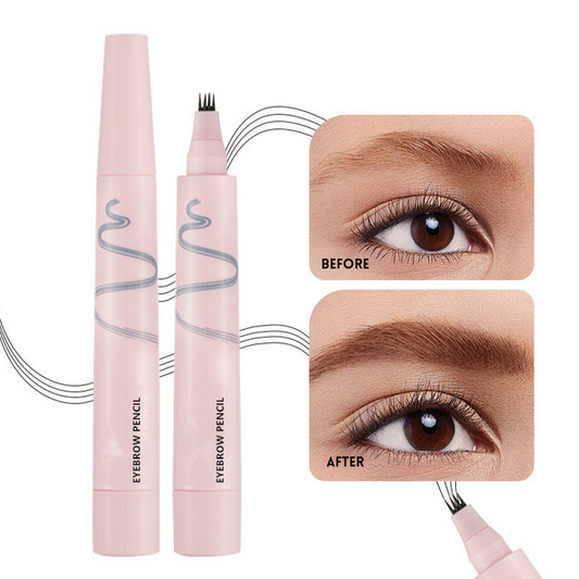 💗LAST DAY SALE 50% OFF⚡🖤 Waterproof Eyebrow Pencil with 4-Prong Tip | Ultra-Fine Lines for Natural Hair-Like Effect 💗 | 24-Hour Smudge-Proof Wear 🌧️