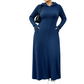 ⏳LAST DAY SALE ONLY ￡26.99!!✨🧶 Textured Comfort | Women's Ribbed-Knit Hooded Maxi Dress with Pockets