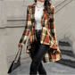 🎀 🌸LAST DAY SALE 70% OFF!✨✨Women's Plaid High-Low Peplum Coat