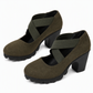 ✨ 50% OFF! Women's Round Toe Crisscross Strap Mary Jane Platform Chunky High Heels