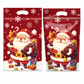 📢📢40% OFF !! ⏰50 Pack Christmas Candy Bags Cartoon Stand Up Zipper Pouches for Snowflake Crisp Cookie and Baking Food Packaging