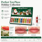 📢📢50% OFF !! ⏰ Christmas Lip Balm Set – Moisturizing & festive gift-ready ✨